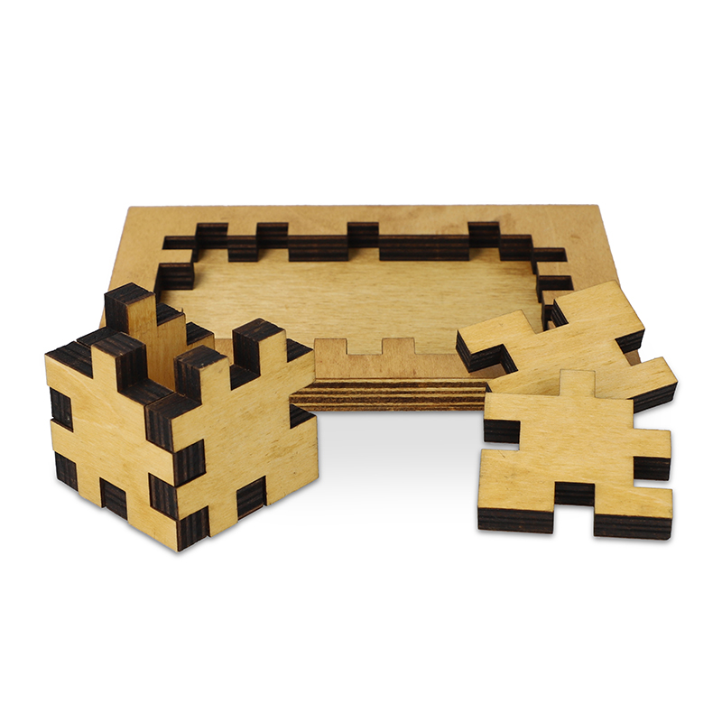 Cube puzzle en bois - image 4